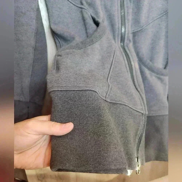 Athleta CYA Define Zip Up Hoodie Athletic Jacket Grey Size XXS Women’s - Picture 10 of 15